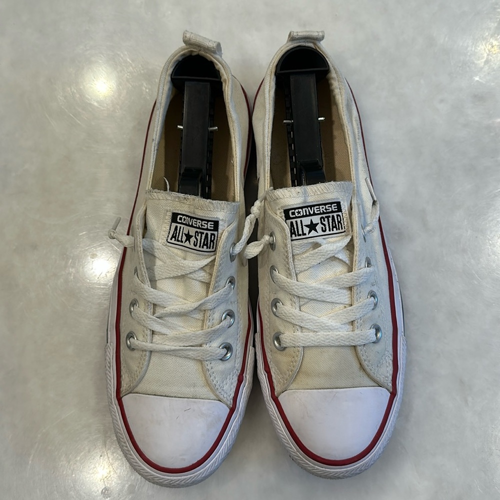 Cream Converse Shoreline Sneakers